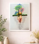 Cuadro en acuarela: Raíces que nos sostienen - Imagen 2